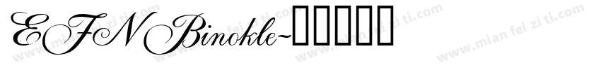 EFN Binokle字体转换